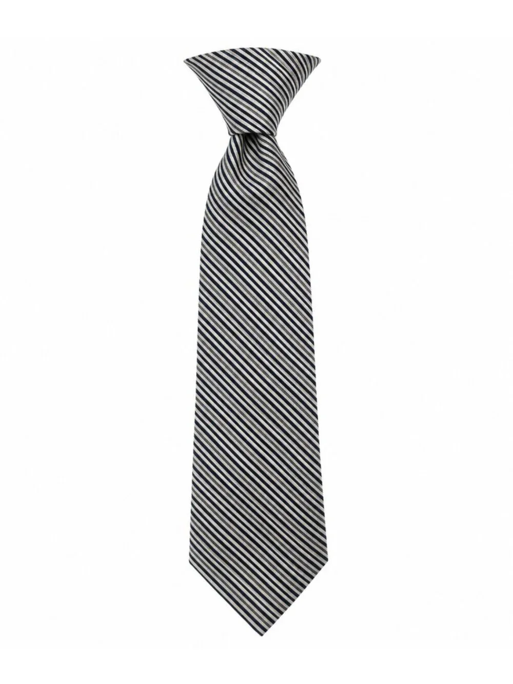 Club Room Men’s Blue White Diagonal Stripe Necktie Classic Business Tie